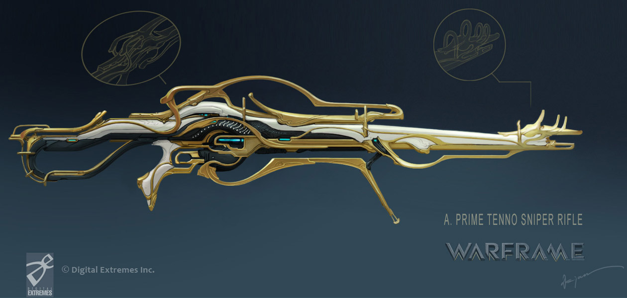 Tenno Sniper Rifle Prime Art from Warframe