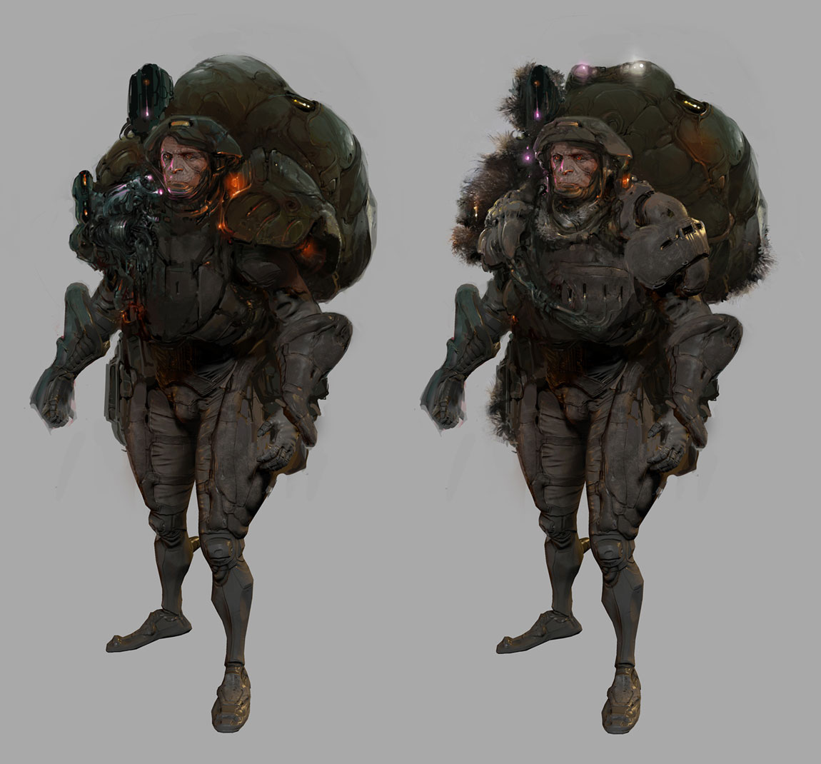 Winterized Grineer Art from Warframe