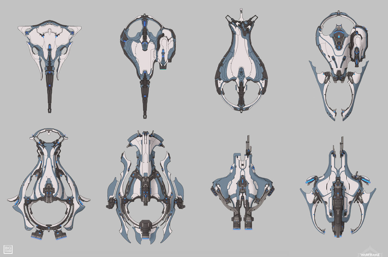 Xiphos Sketches Art from Warframe