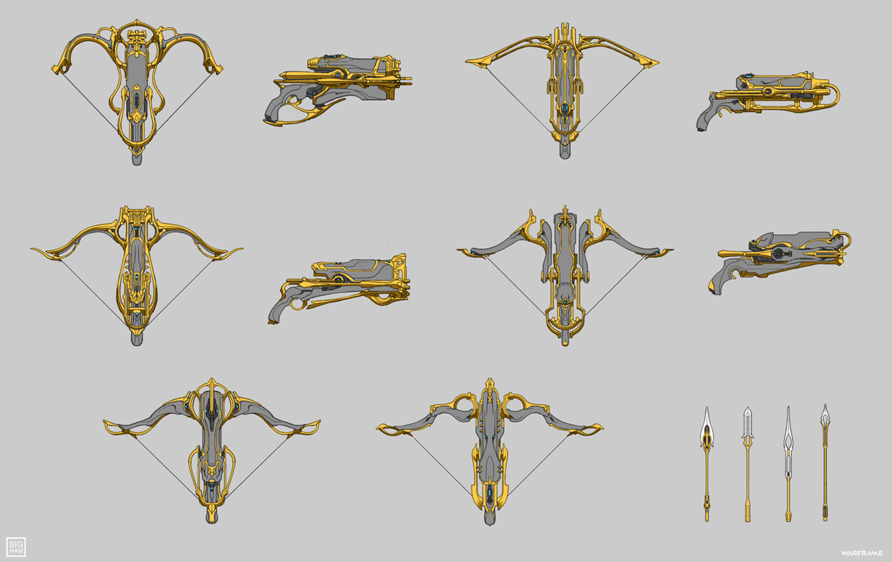 Zhuge Prime Crossbow Concept Art from Warframe