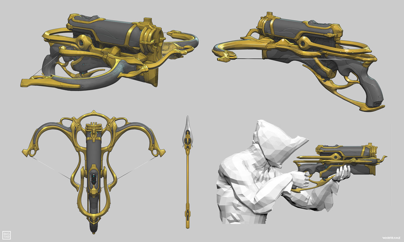 Zhuge Prime Crossbow Art from Warframe