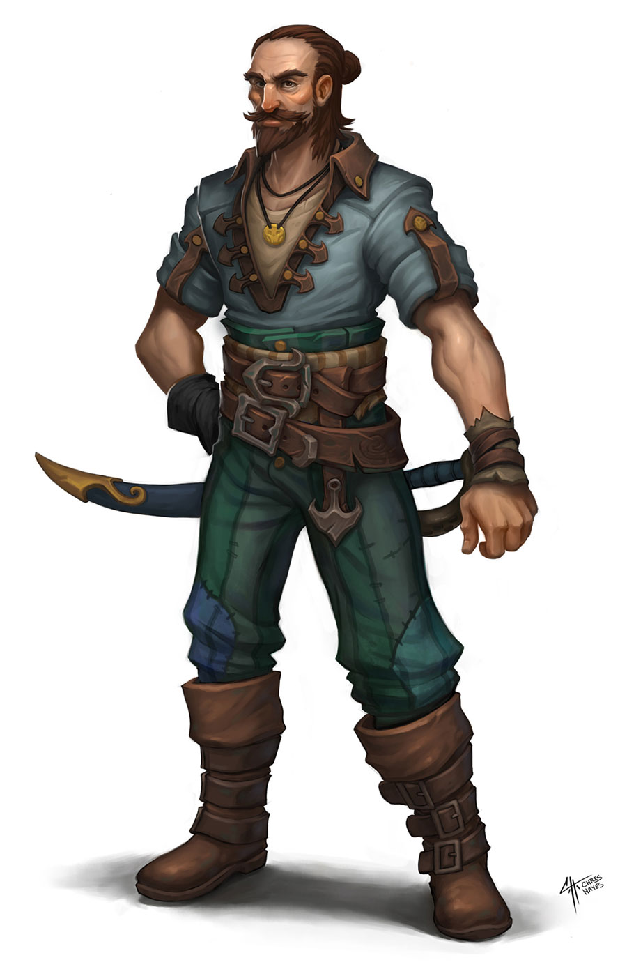 Kul Tiran Commoner Art from World of Warcraft: Battle for Azeroth