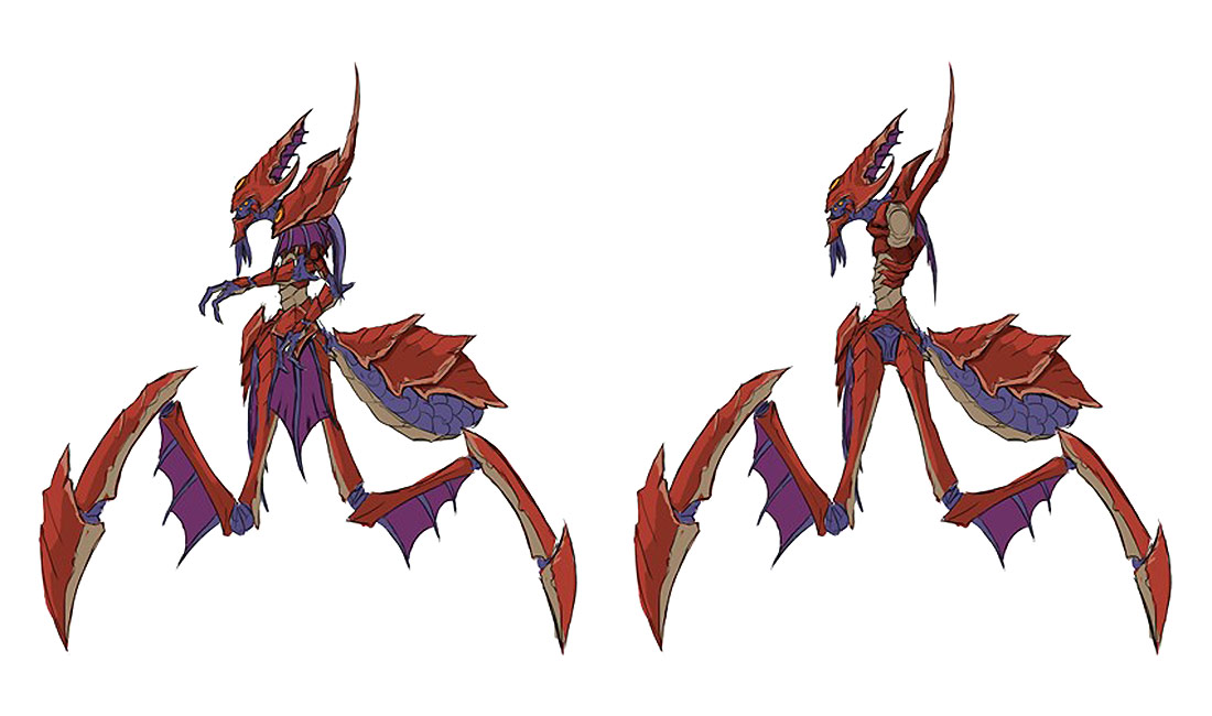 Old God Spider Caster Side View Art from World of Warcraft: Battle for Azeroth
