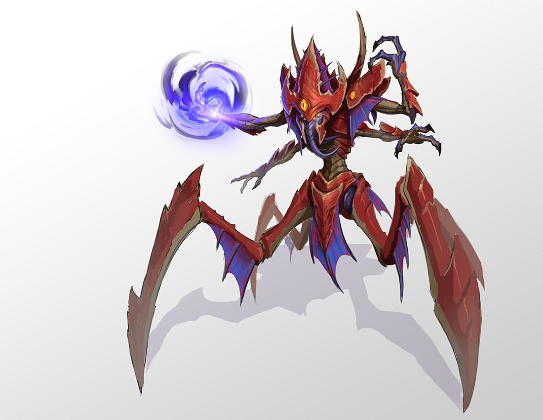 Old God Spider Caster Art from World of Warcraft: Battle for Azeroth