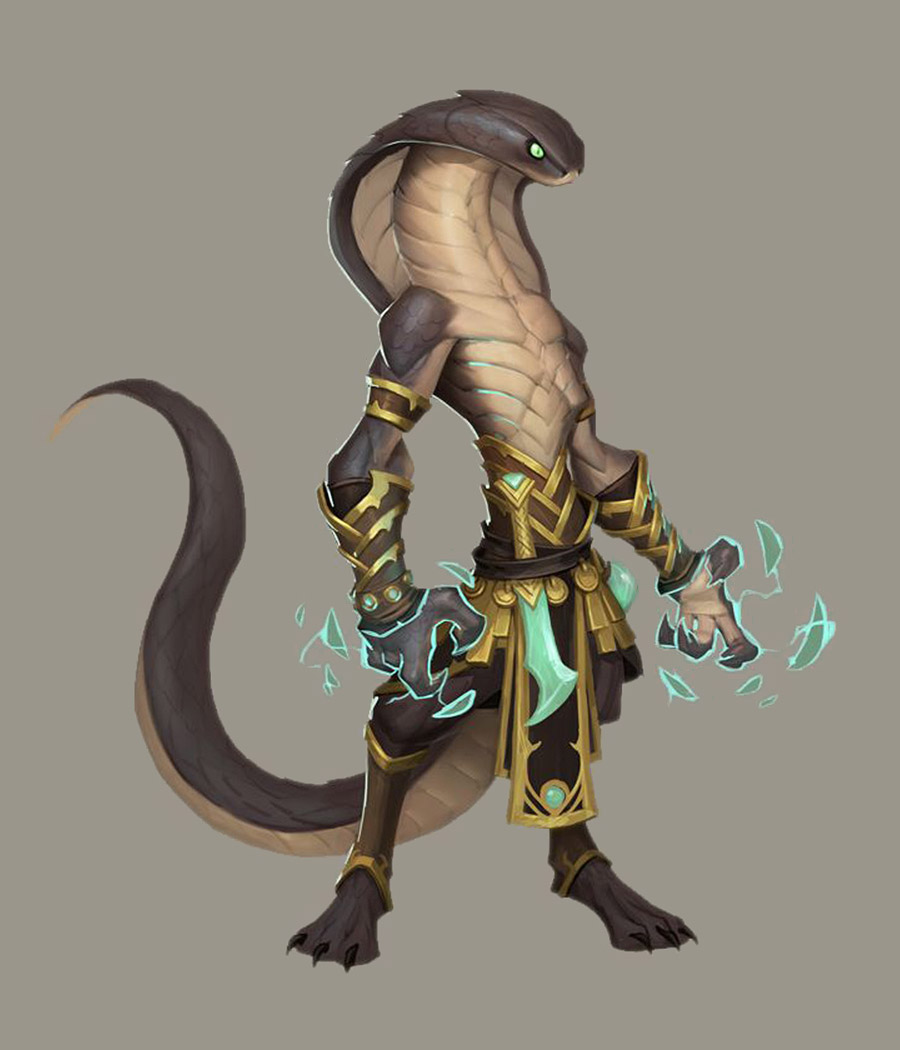Sethrak Spellcaster Art from World of Warcraft: Battle for Azeroth
