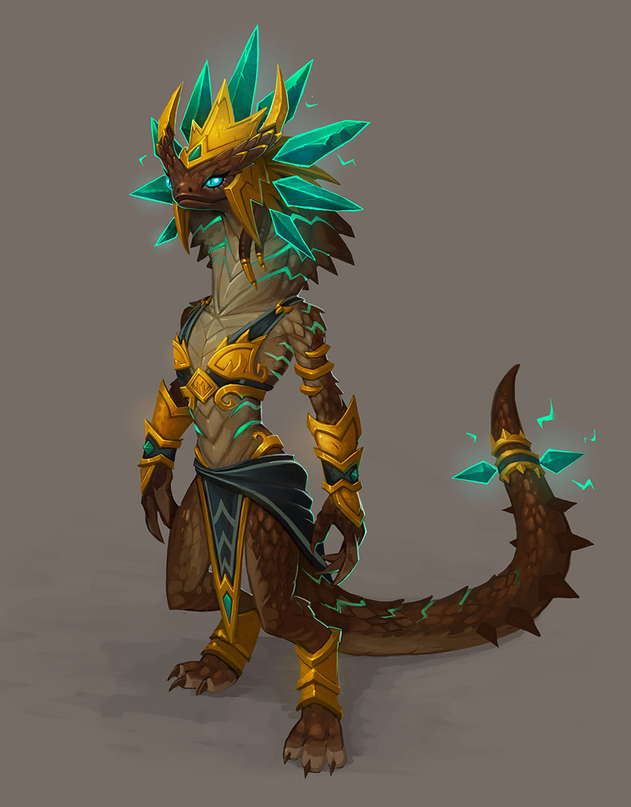 Snake Loa Art from World of Warcraft: Battle for Azeroth