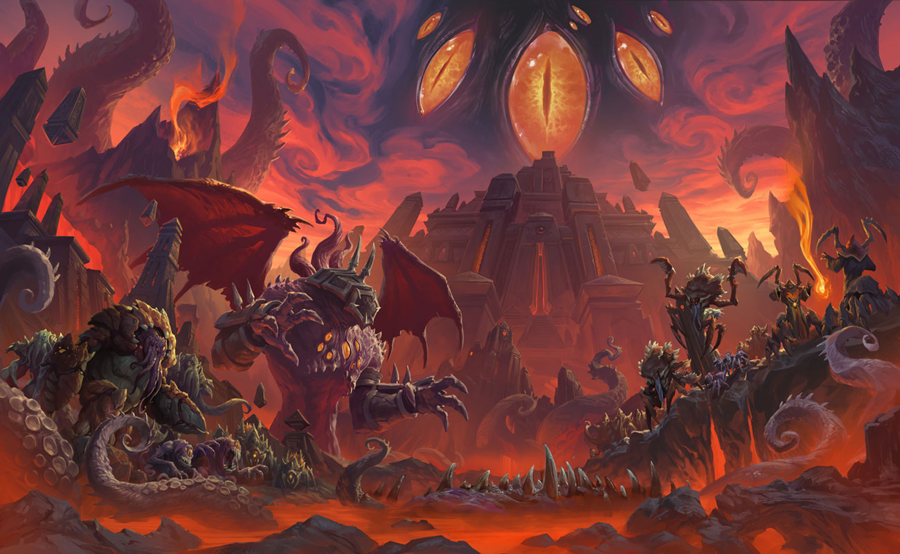 Visions of Nzoth Key Art from World of Warcraft: Battle for Azeroth