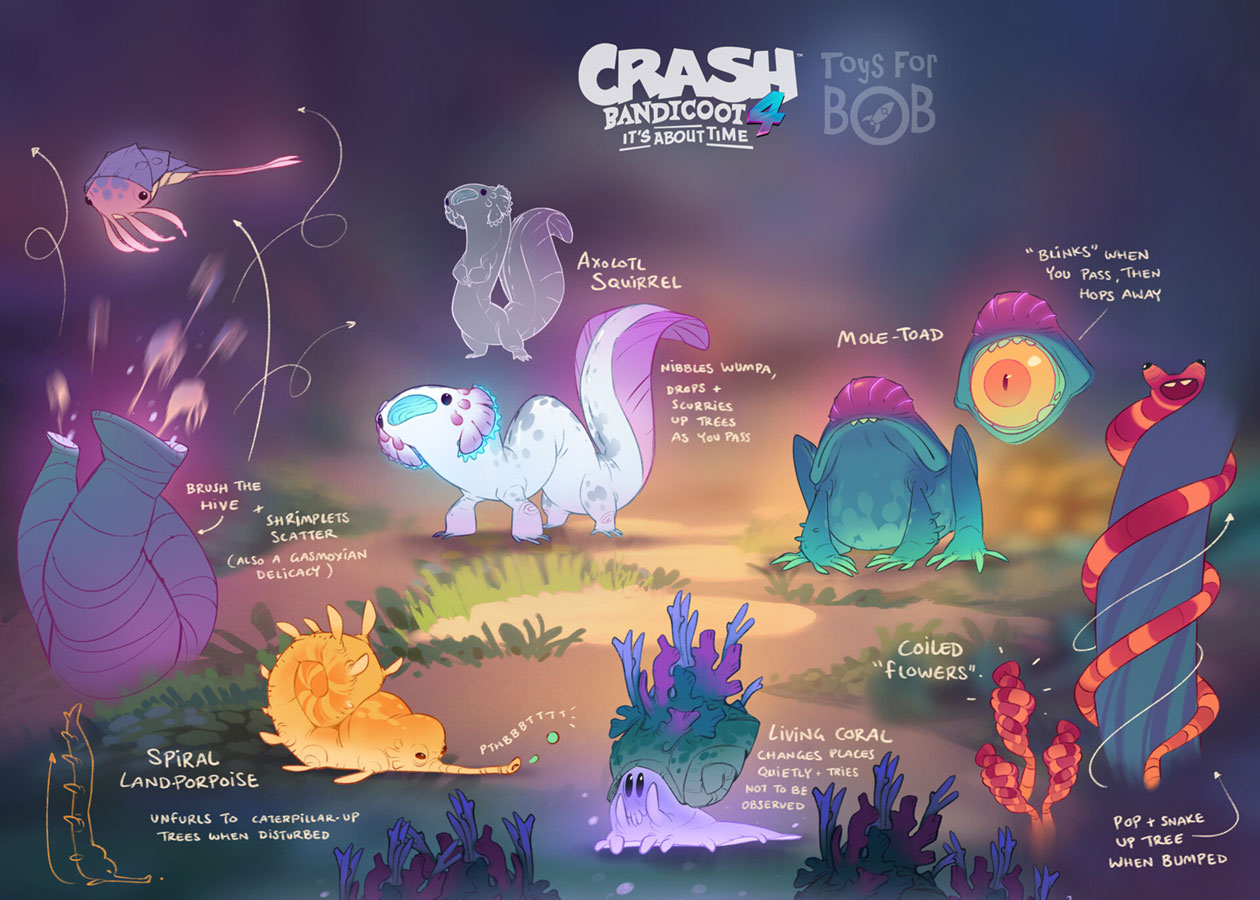 Alien Life Art from Crash Bandicoot 4: It's About Time