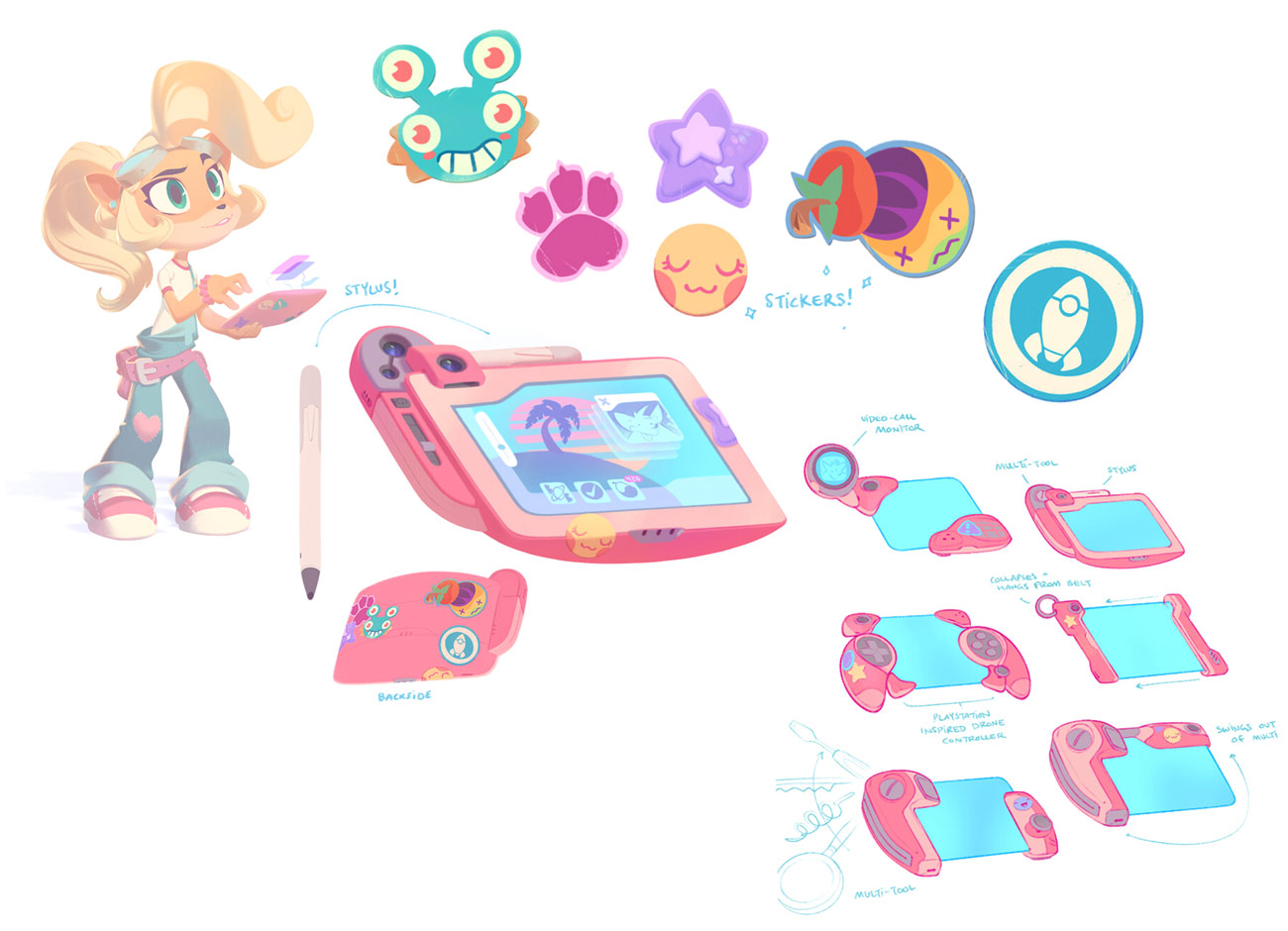 Coco's Tablet Art from Crash Bandicoot 4: It's About Time