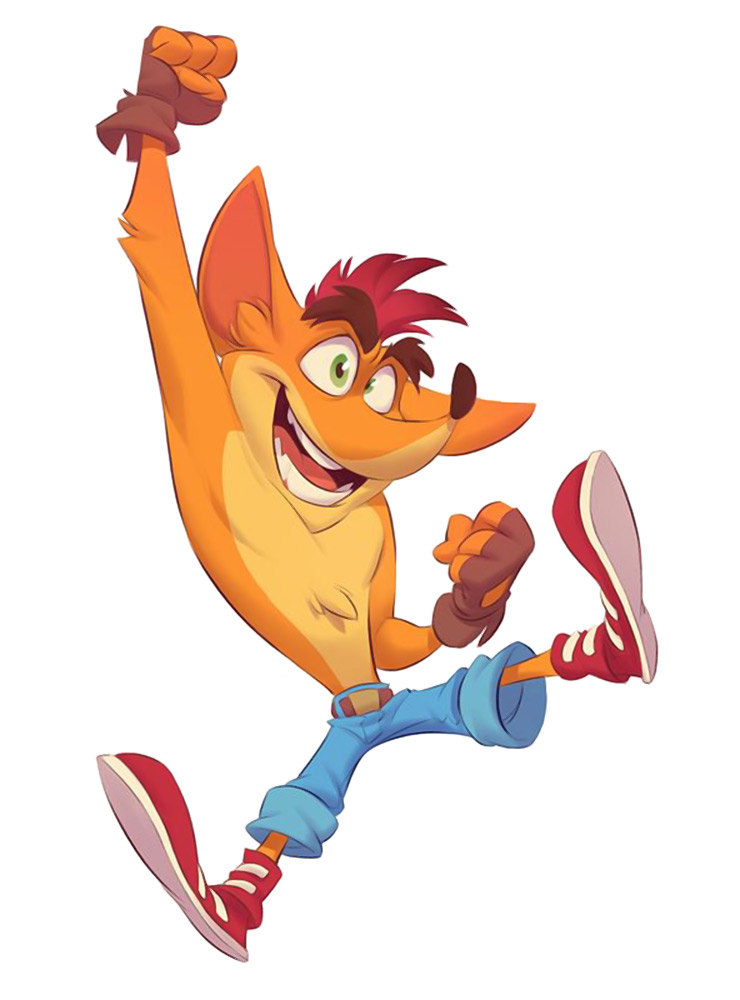 Crash Jumping Art from Crash Bandicoot 4: It's About Time