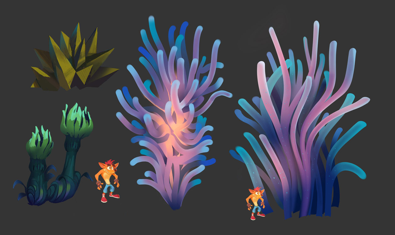 Crash Landed Flora Art from Crash Bandicoot 4: It's About Time