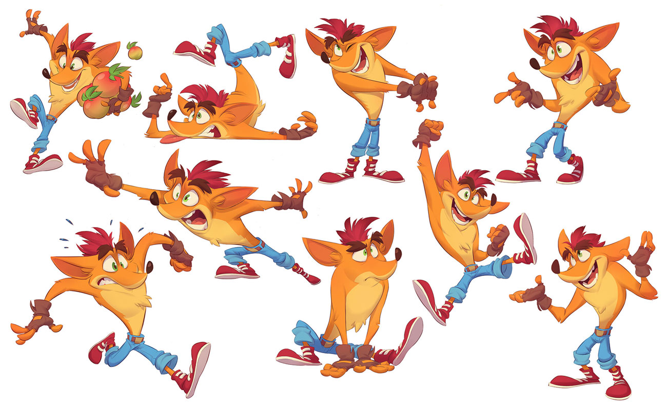 Crash Poses Artwork from Crash Bandicoot 4: It's About Time