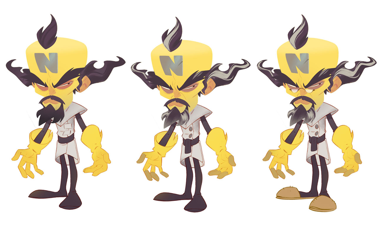 Doctor Neo Cortex Aged Skin Art from Crash Bandicoot 4: It's About Time