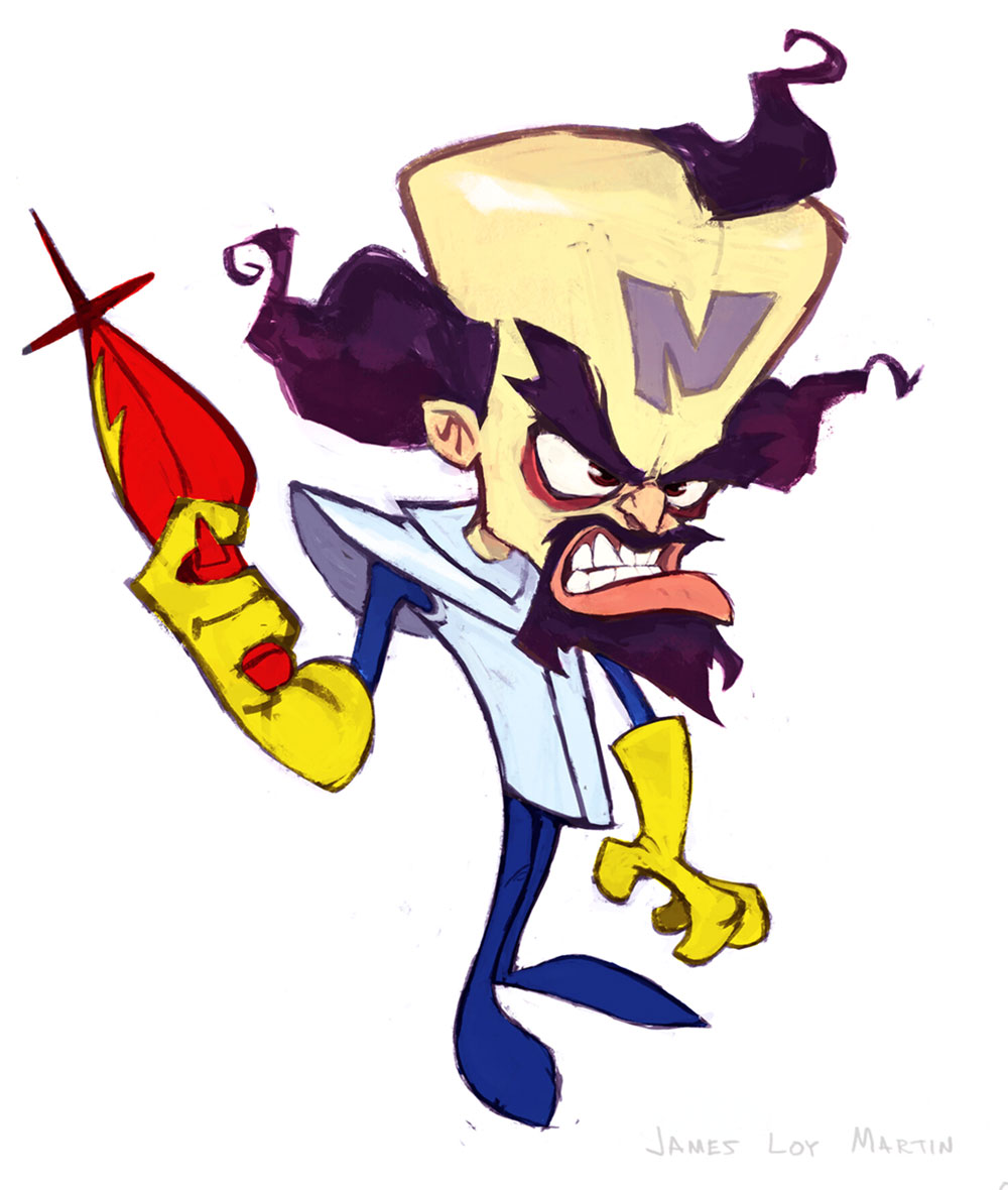 Doctor Neo Cortex Sketch from Crash Bandicoot 4: It's About Time