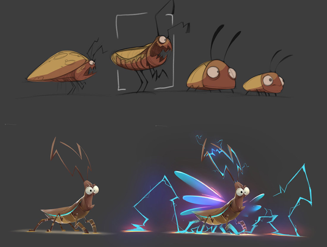 Electro Roach Art from Crash Bandicoot 4: It's About Time