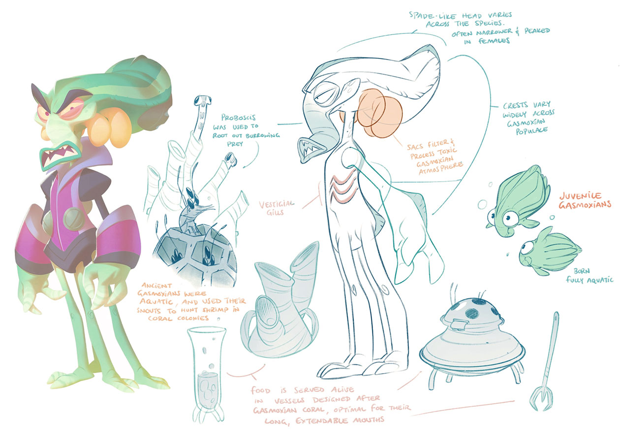 Gasmoxian Species Art from Crash Bandicoot 4: It's About Time