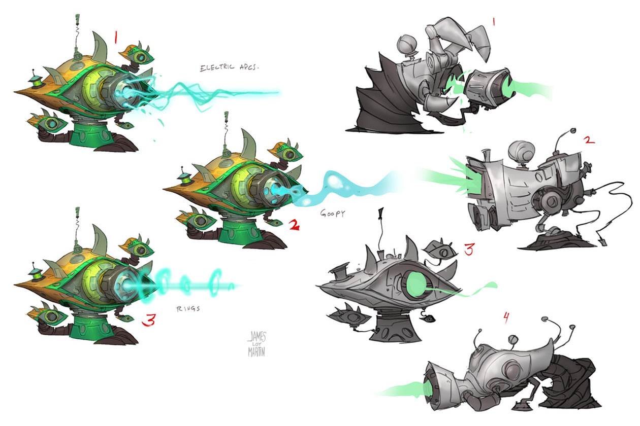 Gasmoxian Station Beam Concept Art from Crash Bandicoot 4: It's About Time