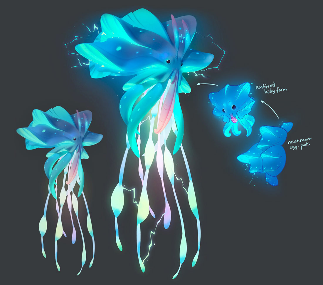 Jellyfish Art from Crash Bandicoot 4: It's About Time