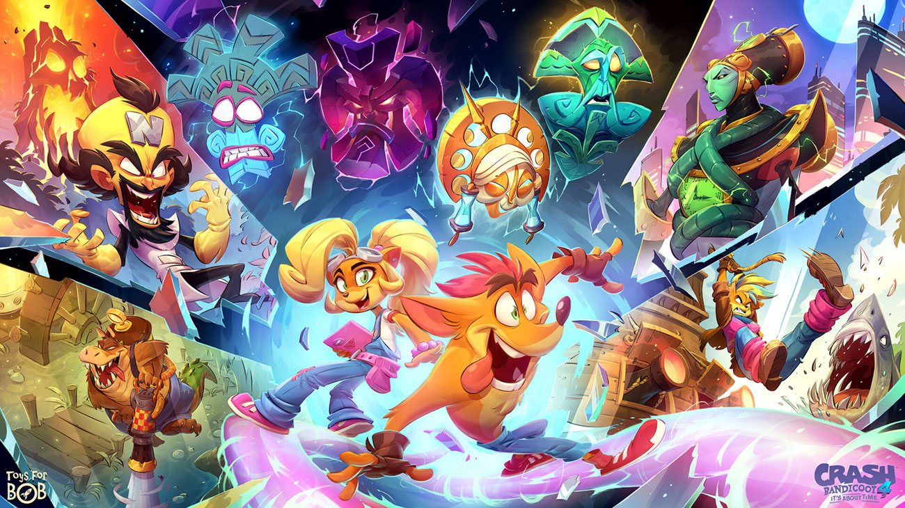 Key Art from Crash Bandicoot 4: It's About Time
