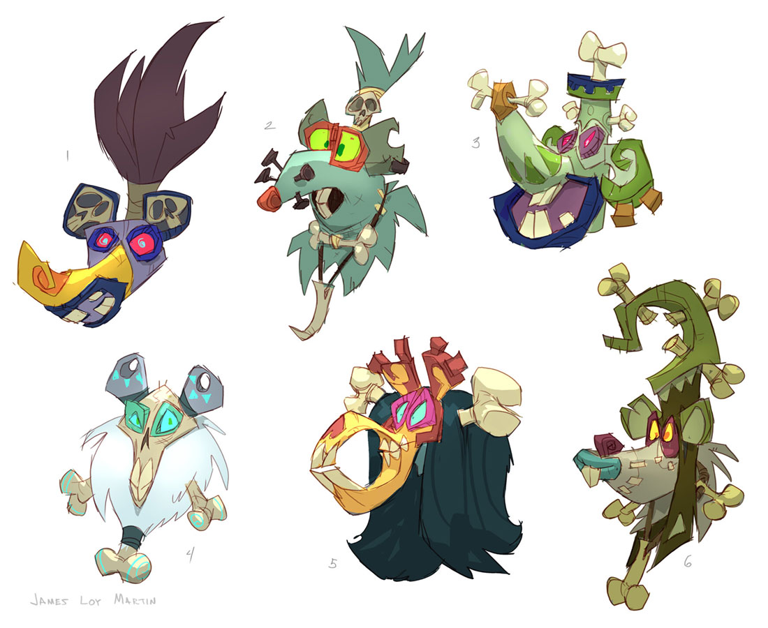 Mask Concept Art from Crash Bandicoot 4: It's About Time