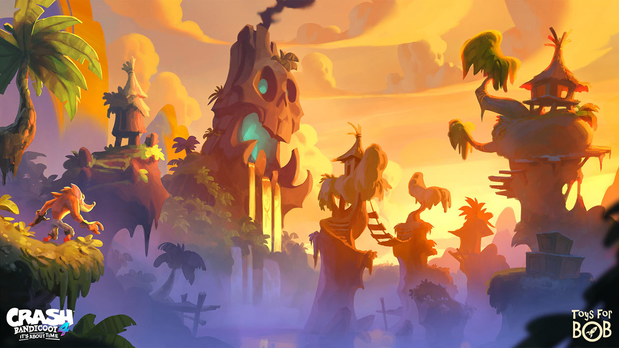N. Sanity Island Art from Crash Bandicoot 4: It's About Time