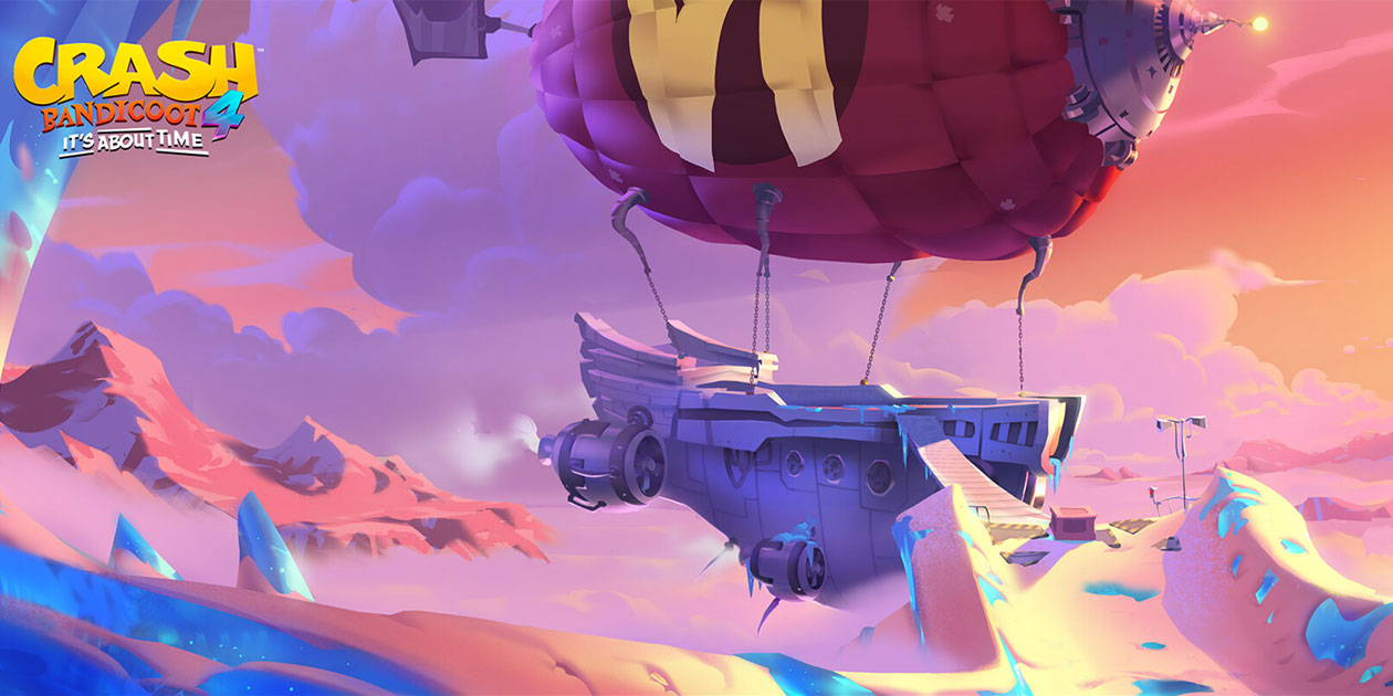 Neo Cortex Blimp Art from Crash Bandicoot 4: It's About Time