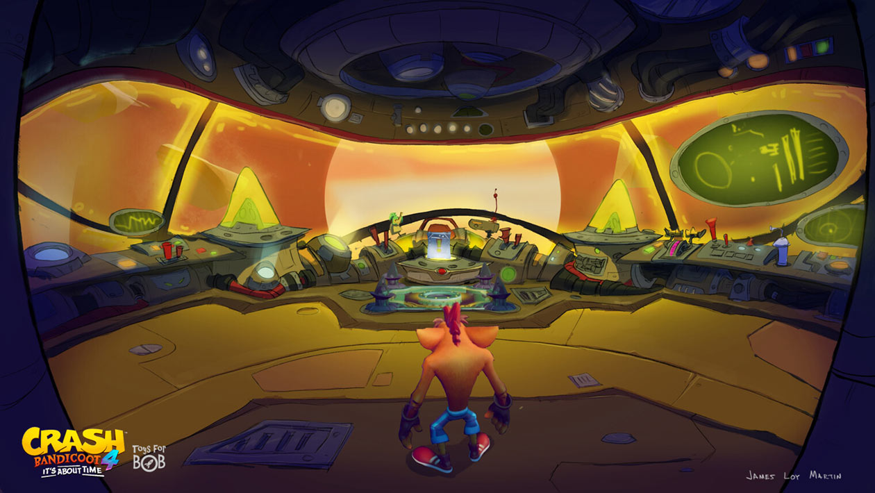 Oxide Ship Bridge Art from Crash Bandicoot 4: It's About Time
