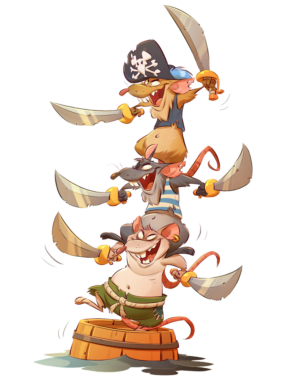 Pirate Rats Art from Crash Bandicoot 4: It's About Time