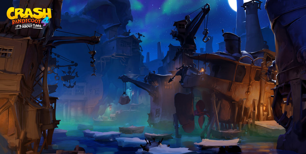 Snow Way Out Concept Art from Crash Bandicoot 4: It's About Time