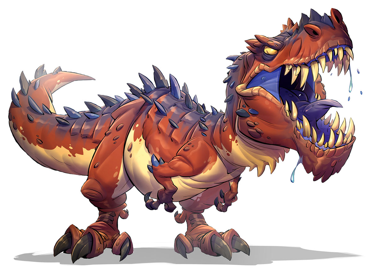T-Rex Art from Crash Bandicoot 4: It's About Time