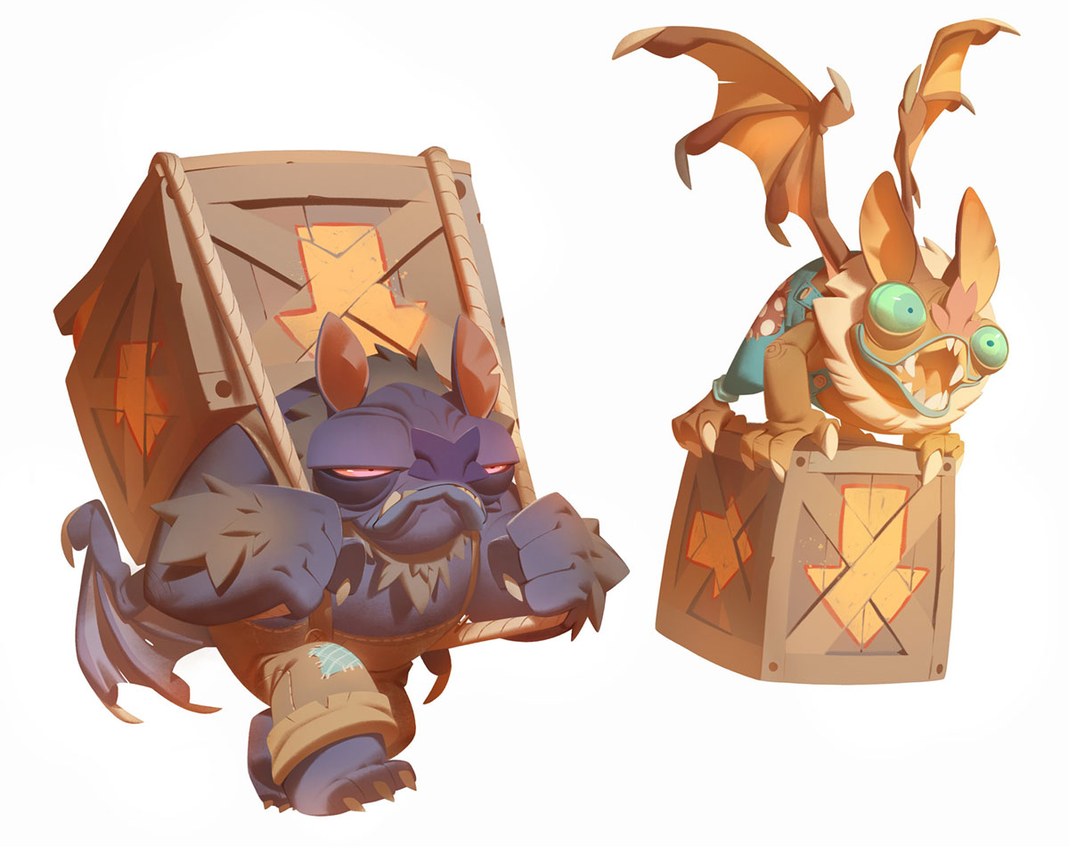 Wumpashine Stocker and Carrier Art from Crash Bandicoot 4: It's About Time