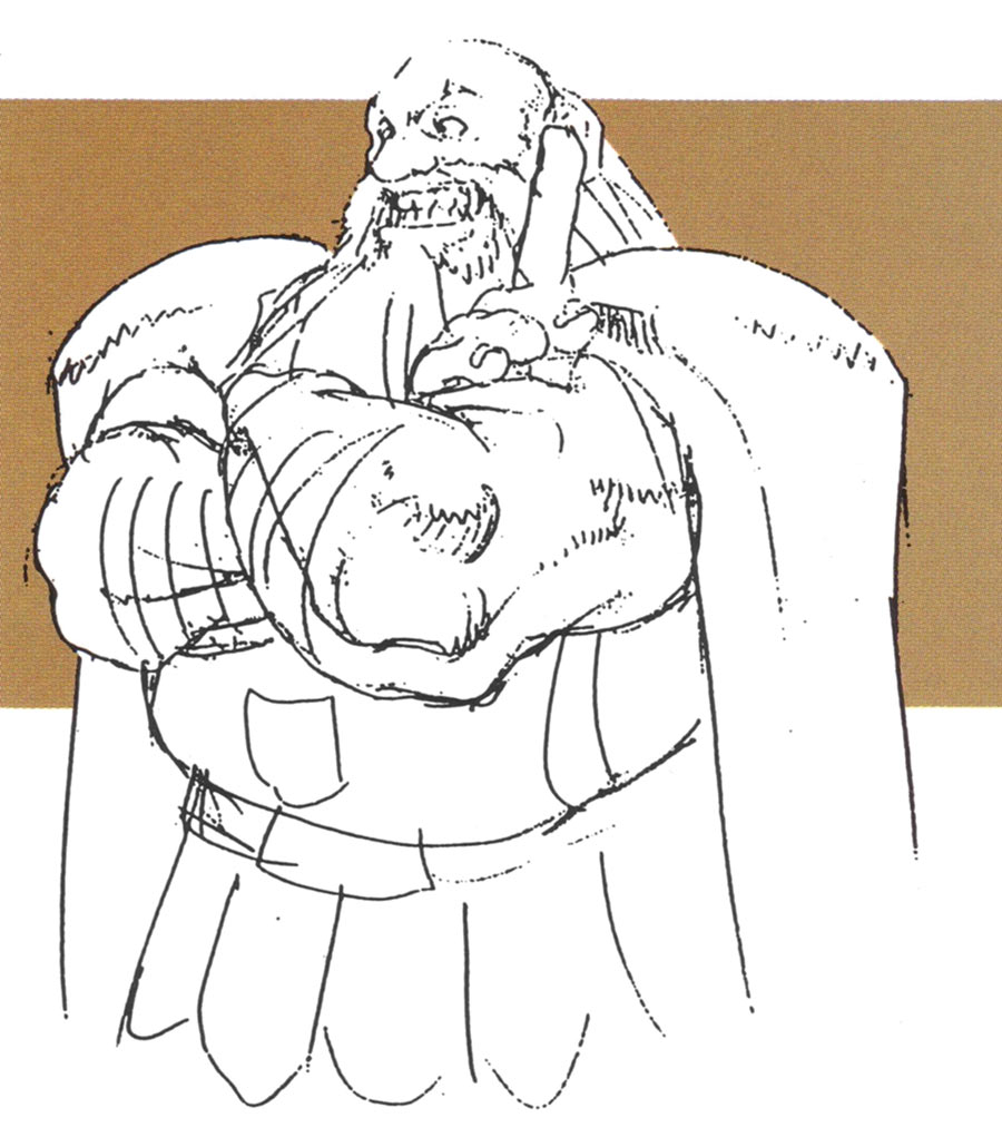 Dwarf Sketch from Dungeons & Dragons: Shadow over Mystara