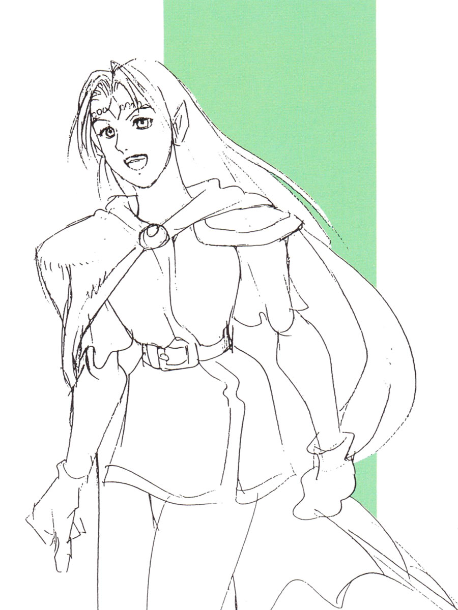 Elf Sketch from Dungeons & Dragons: Shadow over Mystara