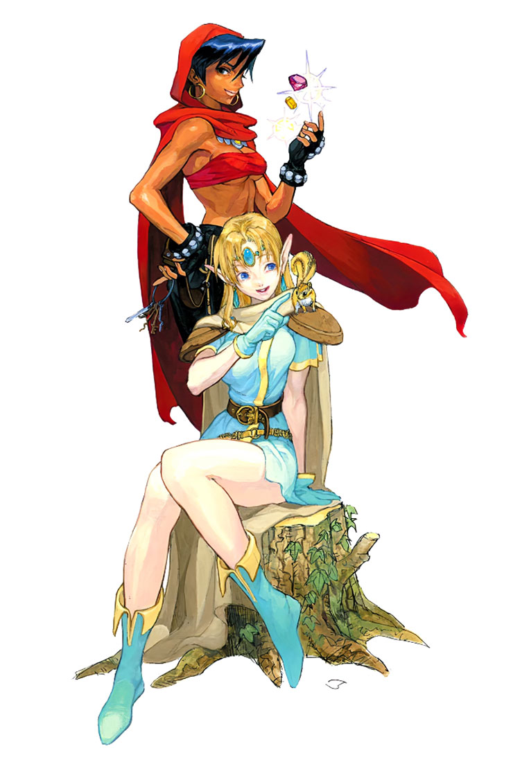 Thief and Elf Art from Dungeons & Dragons: Shadow over Mystara