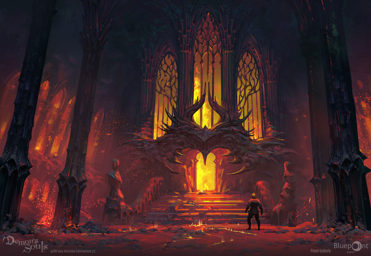 Flamelurker Chamber Art from Demon's Souls (2020)