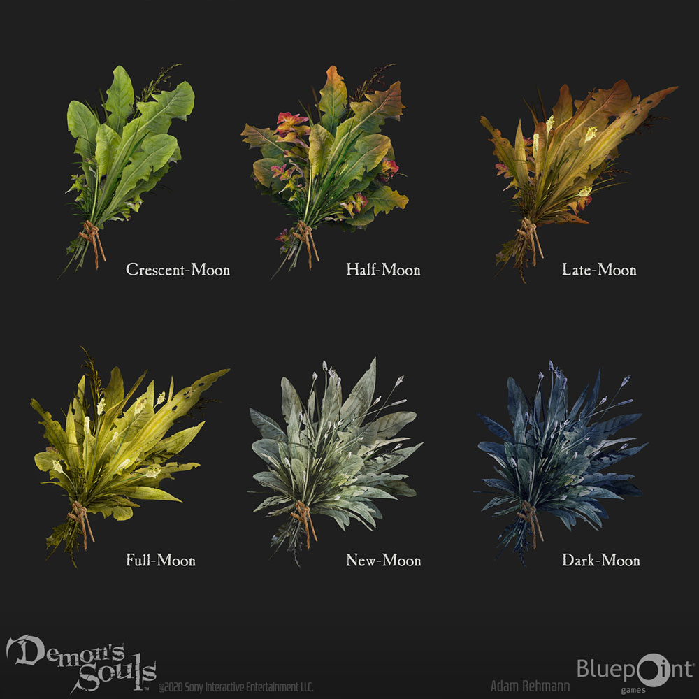 Healing Grass Icons Art from Demon's Souls (2020)