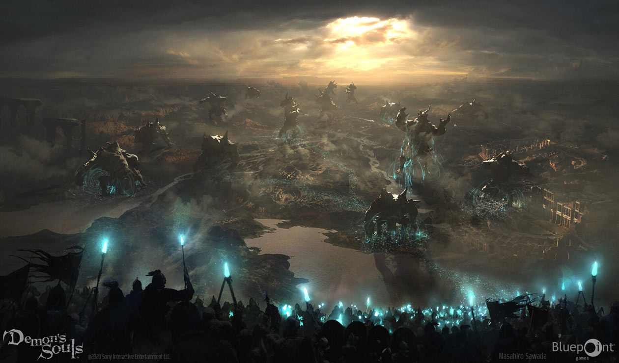 Monsters Early Concept Art from Demon's Souls (2020)