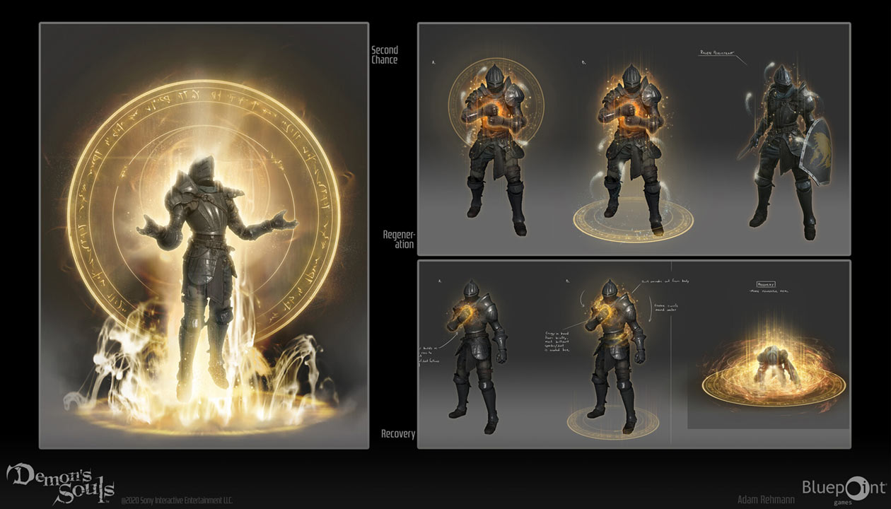 Recovery Spells Art from Demon's Souls (2020)