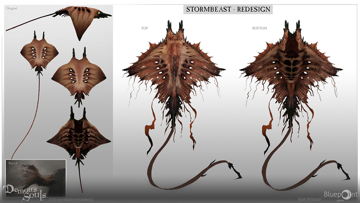 Storm Beast Art from Demon's Souls (2020)