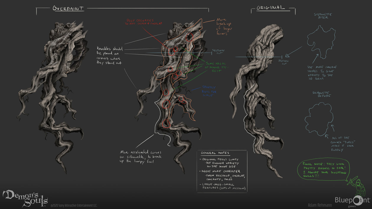 Valley of Defilement Roots Art from Demon's Souls (2020)