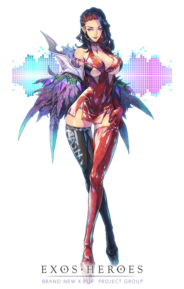 Jinai, Supreme Queen Art from Exos Heroes