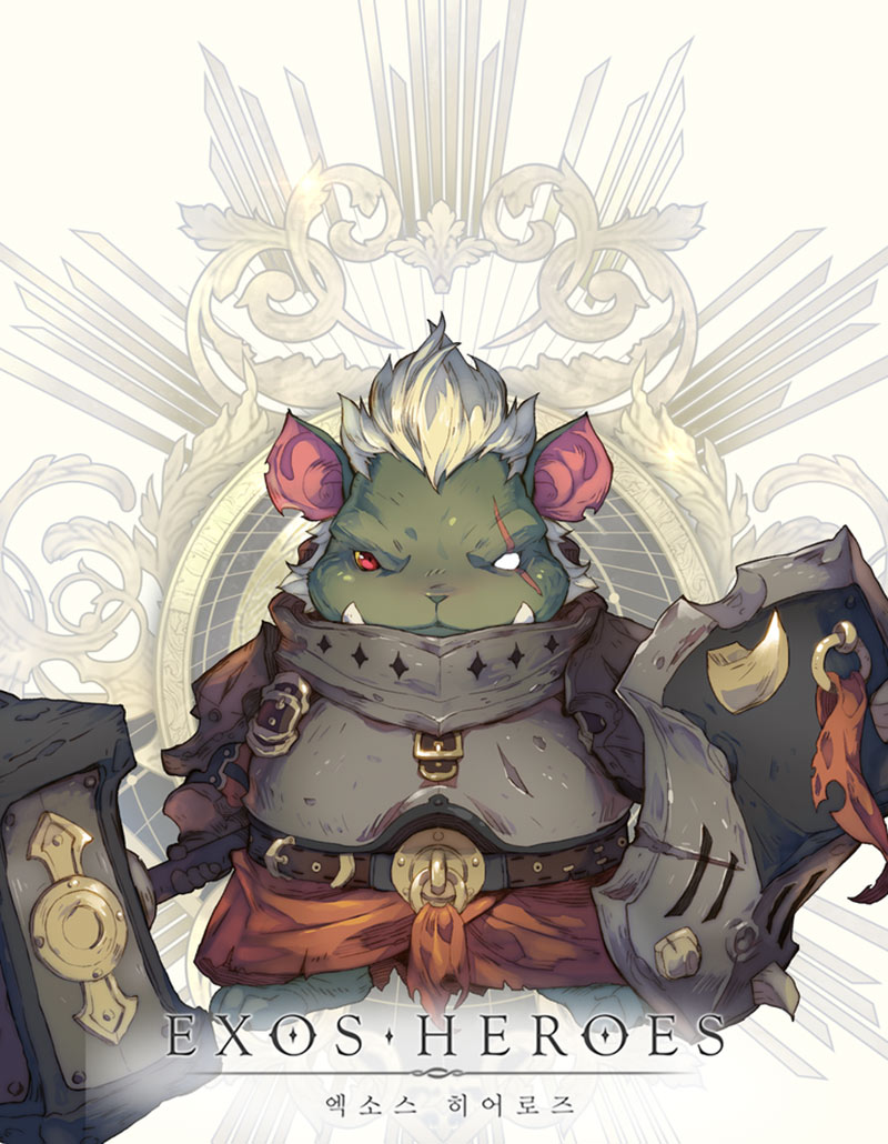 Luke, Banga Family Art from Exos Heroes