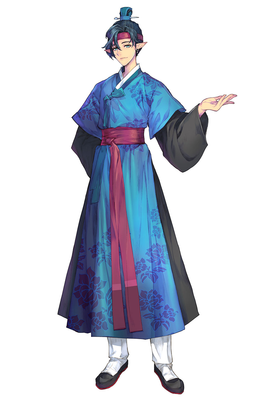 Blue Hanbok Sefer Art from Exos Heroes