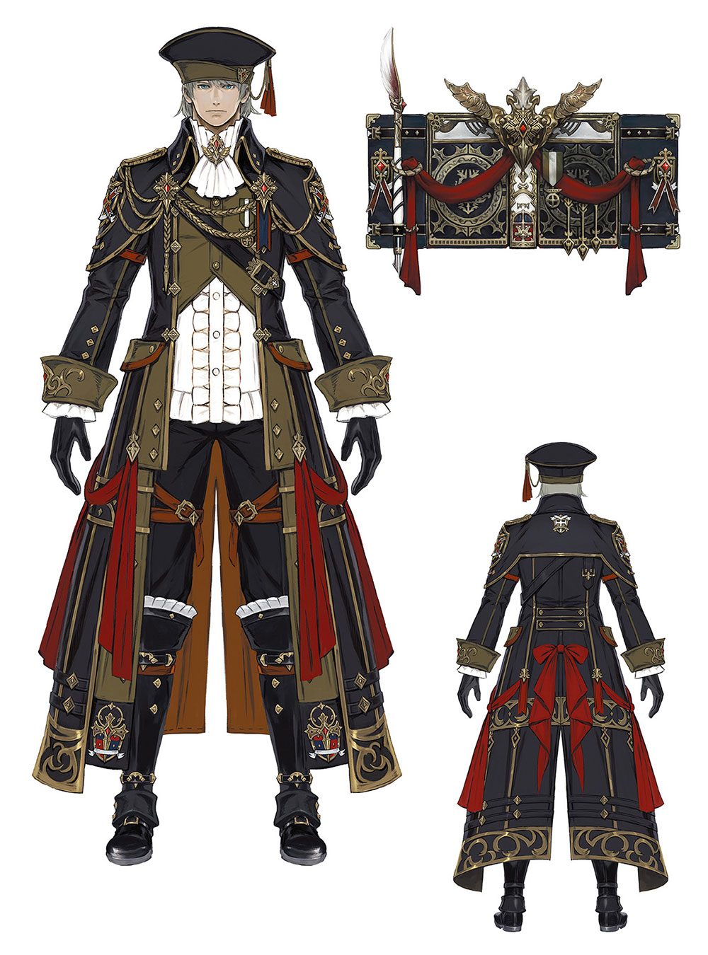Academic's Attire and Epeolatry Art from Final Fantasy XIV: Endwalker
