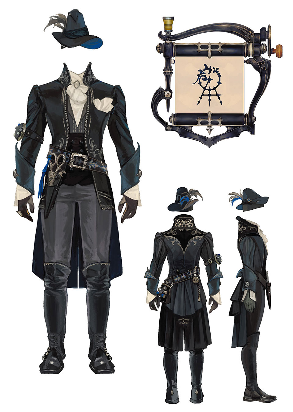 Boltsoph's Attire Art from Final Fantasy XIV: Endwalker