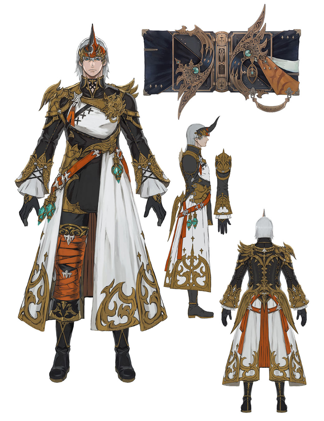 Convoker's Attire and Abraxas Art from Final Fantasy XIV: Endwalker