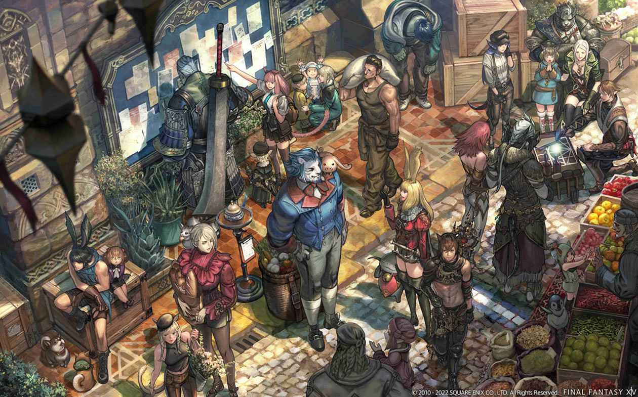 Data Center Travel System Art from Final Fantasy XIV: Endwalker