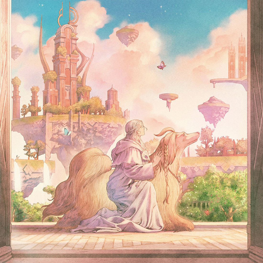 Endwalker Vinyl LP Art by Kuroimori from Final Fantasy XIV: Endwalker