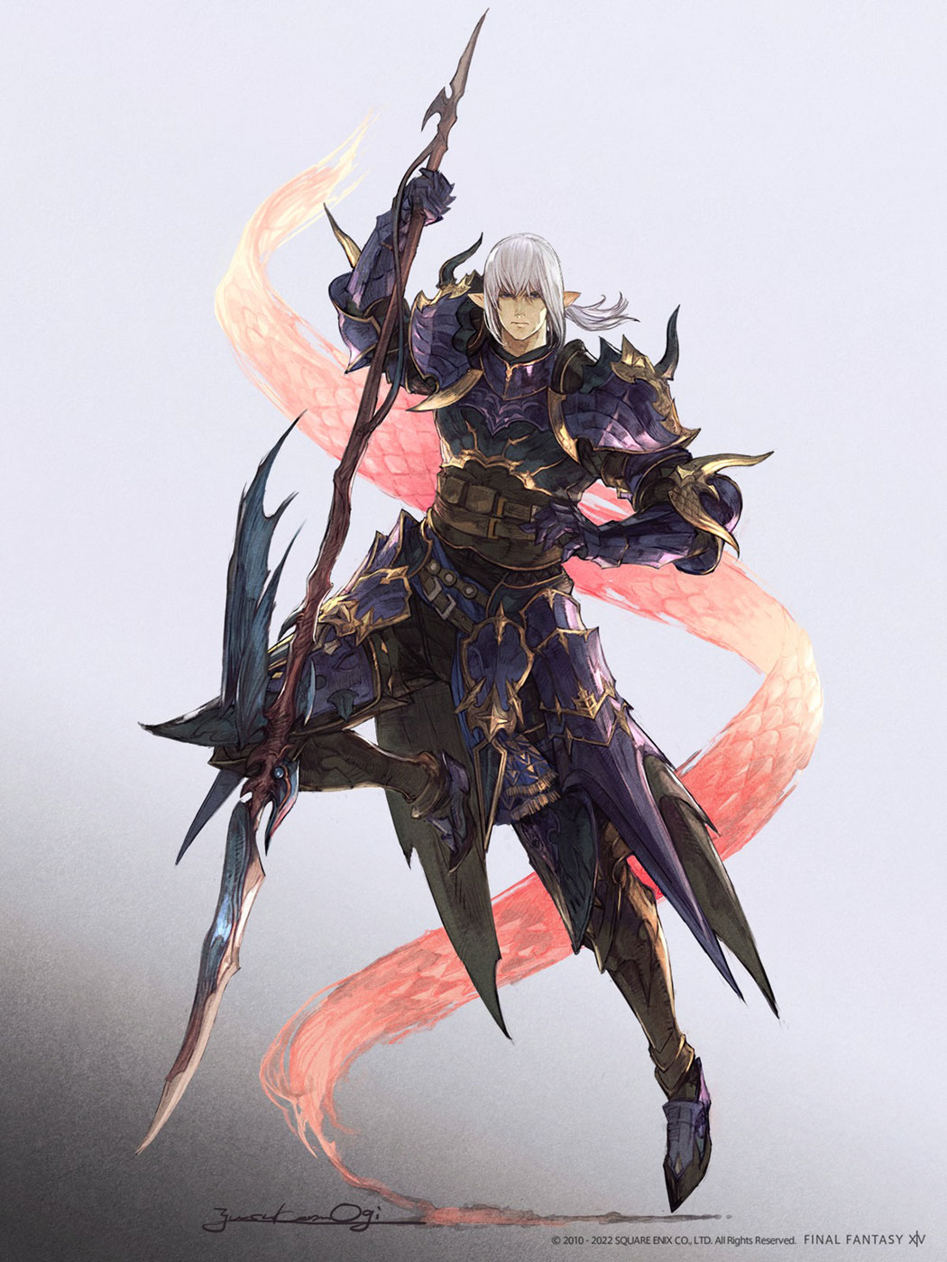 Estinien Artwork from Final Fantasy XIV: Endwalker
