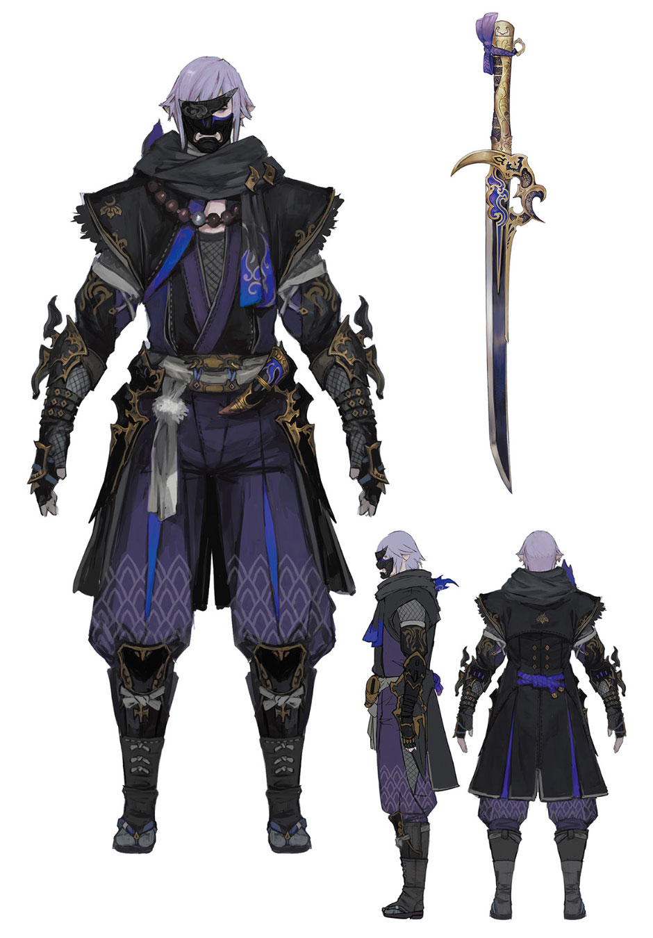 Hachiya Garb and Mutsunokami Art from Final Fantasy XIV: Endwalker